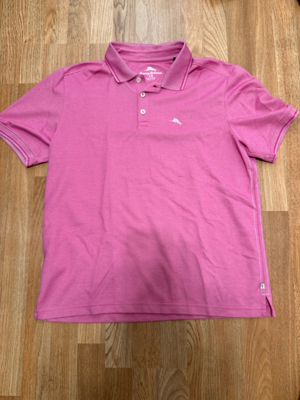 Tommy Bahama Pink Short-Sleeve Polo
